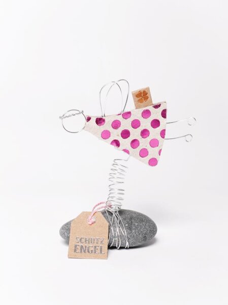 Wackel Engel. Pink gepunktet von Good old friends
