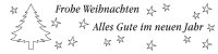 Kerze Mini WORTLICHT® *Frohe Weihnachten*