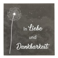DOLORINO® Grabtafel aus Schiefer  "In Liebe und...