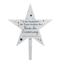 DOLORINO® Grabstecker Edelstahl, 1-teilig,...