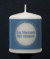 Kerze MEINE KLEINE KERZE "Im Herzen für...