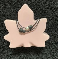 Natursteinschmuck - Freundschaftskette Set - schwarzer...