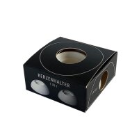 Kerzenhalter aus Kera-Guss - 1 IN 1 - Farbe weiß -...