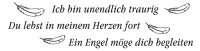 Kerze Mini WORTLICHT® *Ich bin unendlich traurig* 6 x 5 cm, Farbe sahara