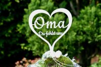Grabstecker *Oma du fehlst uns*