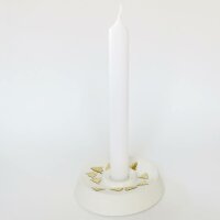 Kerzenhalter aus Kera-Guss - 3 IN 1 - Farbe weiß - für Wünschelichter