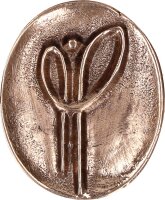Bronzeplakette mit Magnet - SCHUTZENGEL
